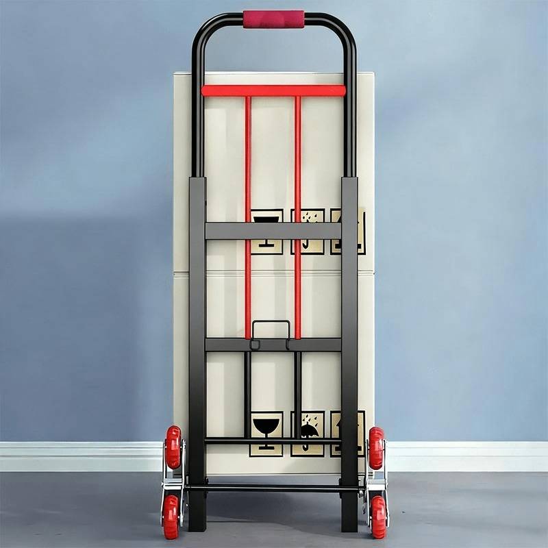Heavy Duty Stair Climbing Cart, 220/450/680LBS Capacity Folding Hand Truck, Portable Grocery Cart with Tri-Wheels, All-Terrain Folding Dolly for Moving, Warehouse & Upstair Delivery